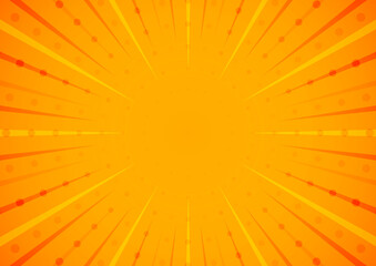 Bright orange and yellow rays background