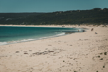 sandy beach in the morning