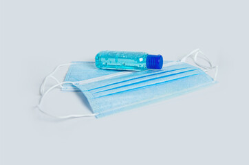 Medical masks and antibacterial gel
