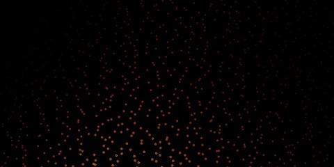 Dark Orange vector template with neon stars. Blur decorative design in simple style with stars. Best design for your ad, poster, banner.