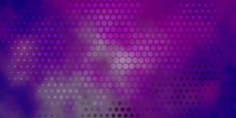 Light Purple vector background with spots. Colorful illustration with gradient dots in nature style. Design for your commercials.