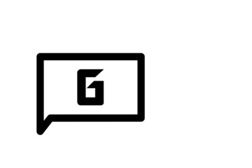 Capital letter G vector image