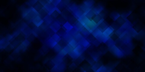 Obraz premium Dark BLUE vector layout with lines, rectangles.