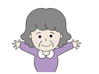 お婆さん　喜ぶ