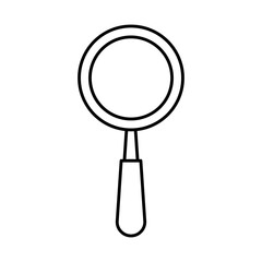 magnifying glass search isolated icon