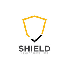 Shield Protection Logo Icon Design Vector