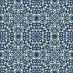 Seamless damask pattern. Seamless lace pattern. carved openwork pattern. Vintage Pattern suitable for laser cutting, plotter cutting or printing. Vector
