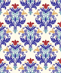 Fototapete Seamless colorful pattern in turkish style. Vintage decorative elements. Hand drawn background. Islam, Arabic, Indian, ottoman motifs. Perfect for printing on fabric, ceramic tile or paper. Vector © psk55