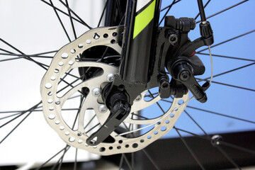 Fototapeta na wymiar bicycle wheel detail