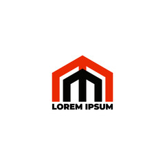 real estate company logo with initial mm letter