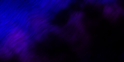 Dark Pink, Blue vector template with lines. Abstract gradient illustration with wry lines. Pattern for booklets, leaflets.