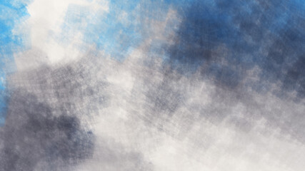 Abstract colorful chaotic blue and grey shapes. Creative painted texture. Fantastic 3D rendered digital fractal illustration.