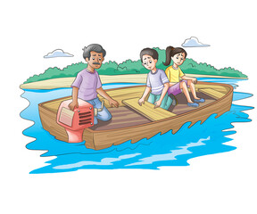 Obraz premium girls going to city