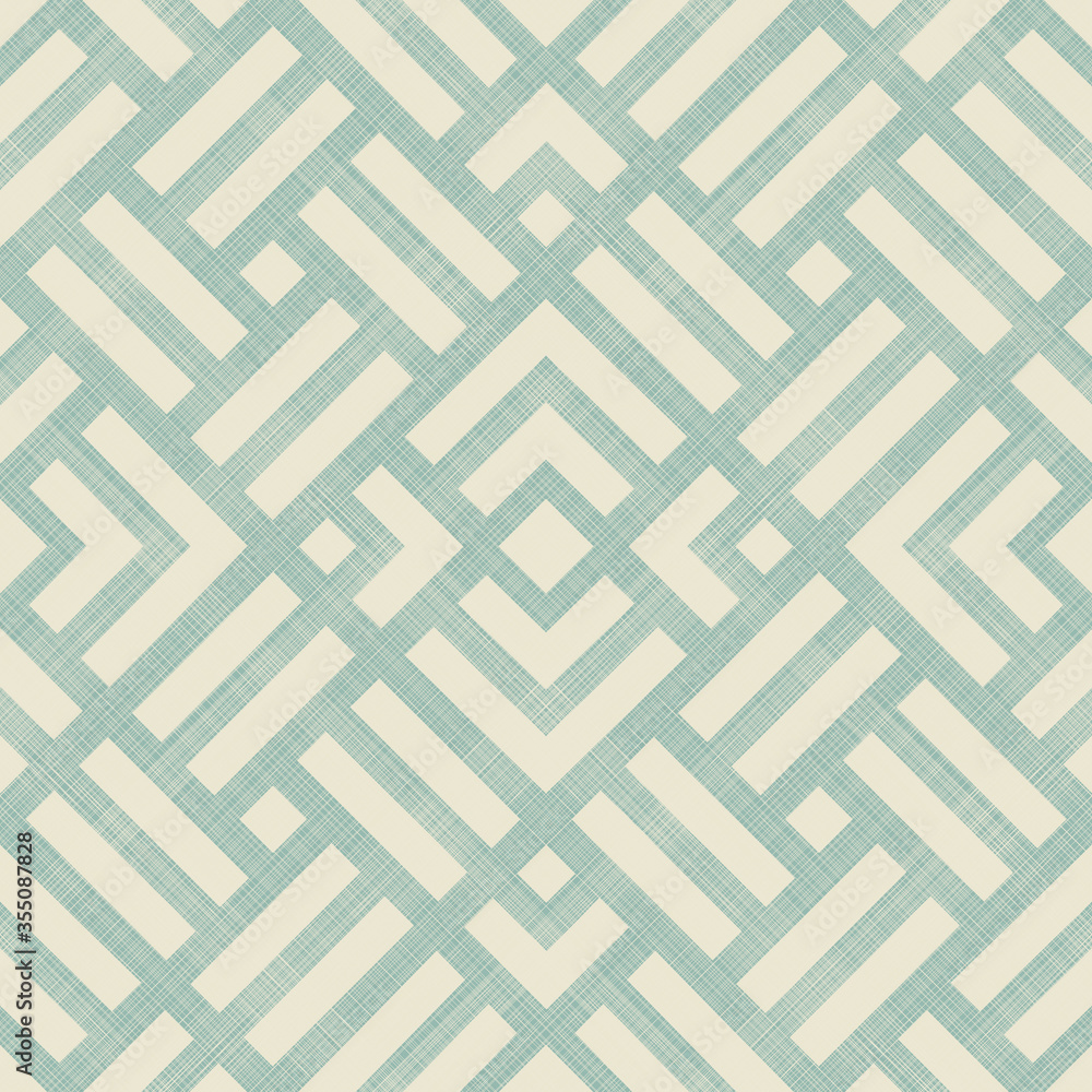 Leinwandbilder abstract seamless striped geometric pattern on texture background in retro colors. creative vector p