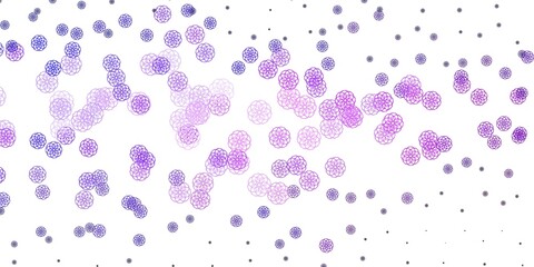 Light Purple vector backdrop with chaotic shapes.