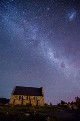 Church of The Good Shepherd and the Milky Way, Lake Tekapo, New Zealand
