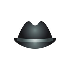 black hat isolated on white