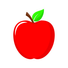 apple icon isolated flat. apple fruits vector design, apple icon trendy and modern apple symbol for logo, web, app, UI.