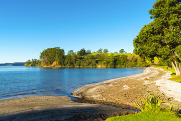 Panoramic View of Scandrett Beach Auckland New Zealand