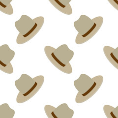cowboy hat seamless pattern