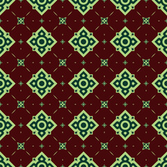 vintage Thai Pattern background tile for wallpaper, decoration, backdrop - 355091498