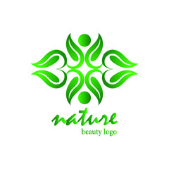 nature beauty logo vector image