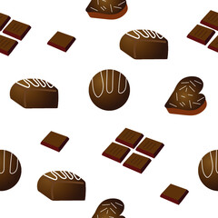 chocolate seamless pattern
