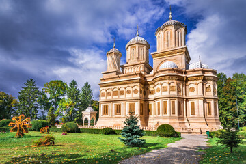 Fototapeta na wymiar Romania, Arges Monastery - legend of Manole in Wallachia
