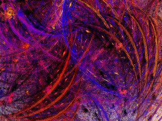 purple abstract fractal background 3d rendering illustration