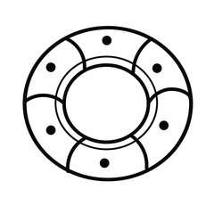 Vector illustration of a  photo frame, the frame is mirrored. decorative design element.