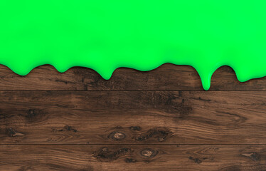 abstract color liquid flow in front of textured background - 3D Illustration