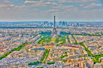 Panoramic view of Paris, France