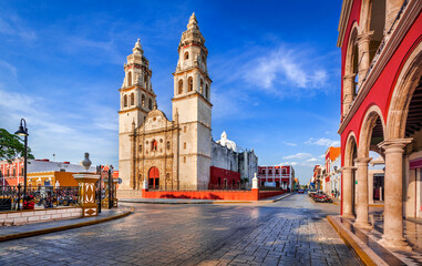 Campeche, Mexico -  Independence Plaza, Yucatan sightseeing