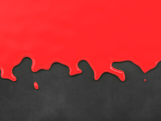 abstract color liquid flow in front of textured background - 3D Illustration