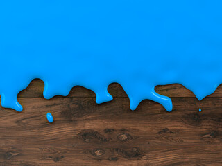abstract color liquid flow in front of textured background - 3D Illustration
