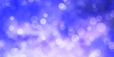 Light Purple vector template with circles. Abstract illustration with colorful spots in nature style. Pattern for booklets, leaflets.