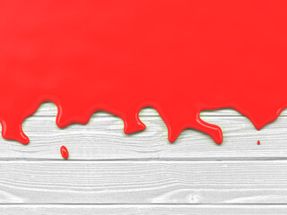 abstract color liquid flow in front of textured background - 3D Illustration