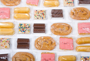 An assortment of junk food items.