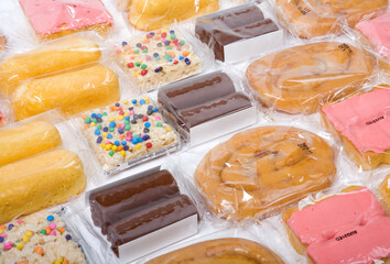 An assortment of junk food items.