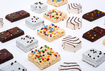 An assortment of junk food items.