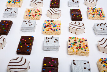 An assortment of junk food items.