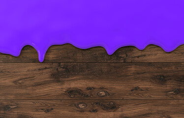 abstract color liquid flow in front of textured background - 3D Illustration