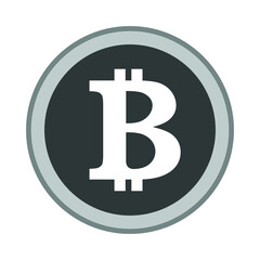 Bitcoin icon isolated on white background, bitcoin icon trendy and modern bitcoin symbol for logo, web, app, UI.