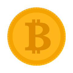 Bitcoin icon isolated on white background, bitcoin icon trendy and modern bitcoin symbol for logo, web, app, UI.