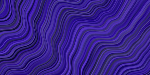 Dark Purple vector texture with curves.