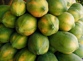 Delicious Papaya from a Local Market in Sri lanka.
