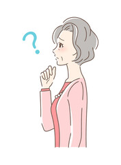 不安・疑問・悩みを感じる女性の横顔