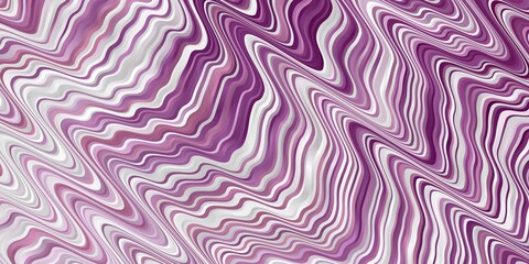 Light Purple vector background with curved lines. Gradient illustration in simple style with bows. Pattern for commercials, ads.