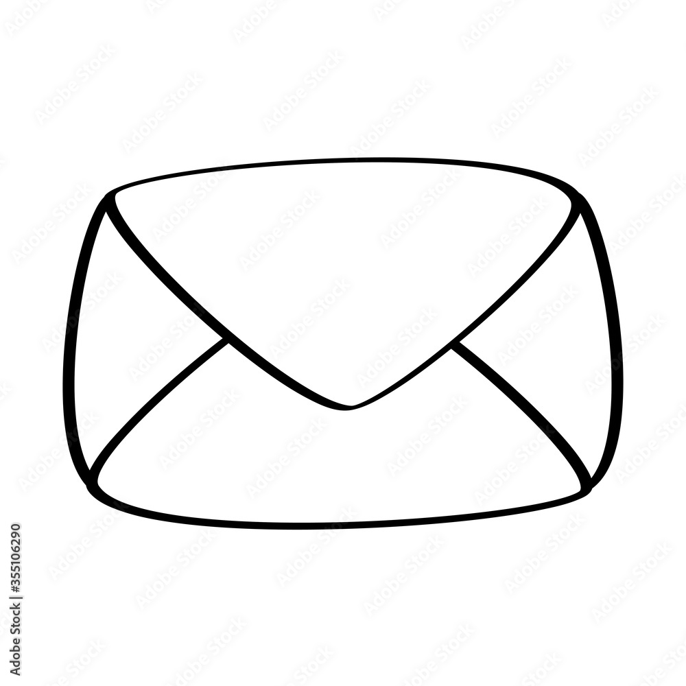Poster envelope message icon vector design
