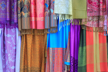 Turkish fabric textile in Turkey.